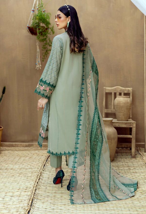 MP207-ADAN LIBAS Embroidered Unstitched 3 Piece Lawn Suit