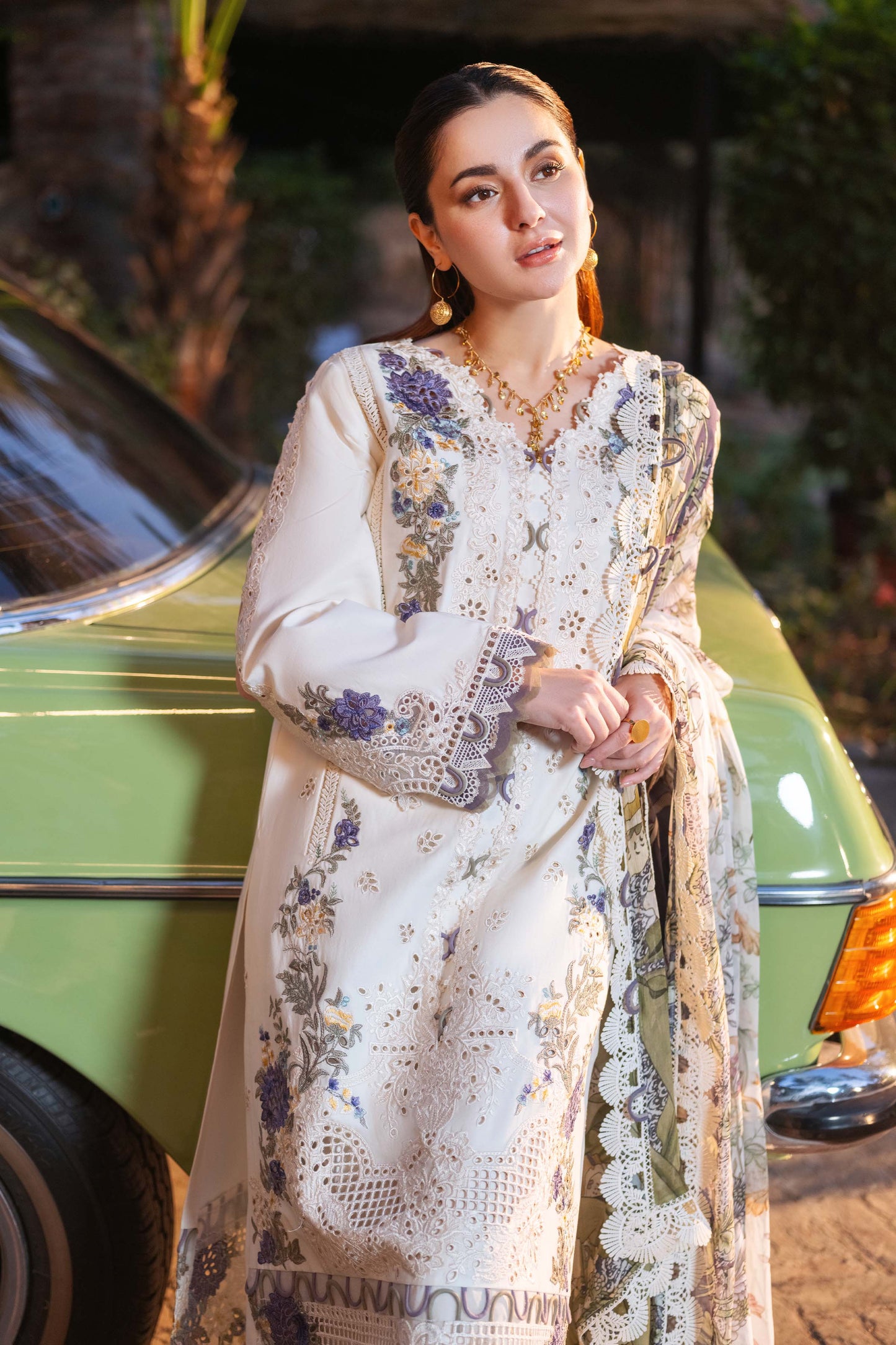MP-1276 - JADE - 3PC LAWN EMBROIDERED SHIRT WITH TWILL PRINTED SHAWL AND TROUSER