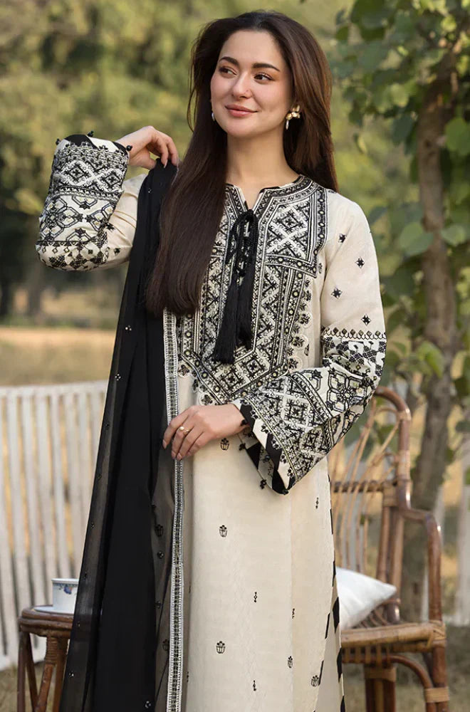 MP1081 - Allys - 3PC Lawn Embroidered Suit