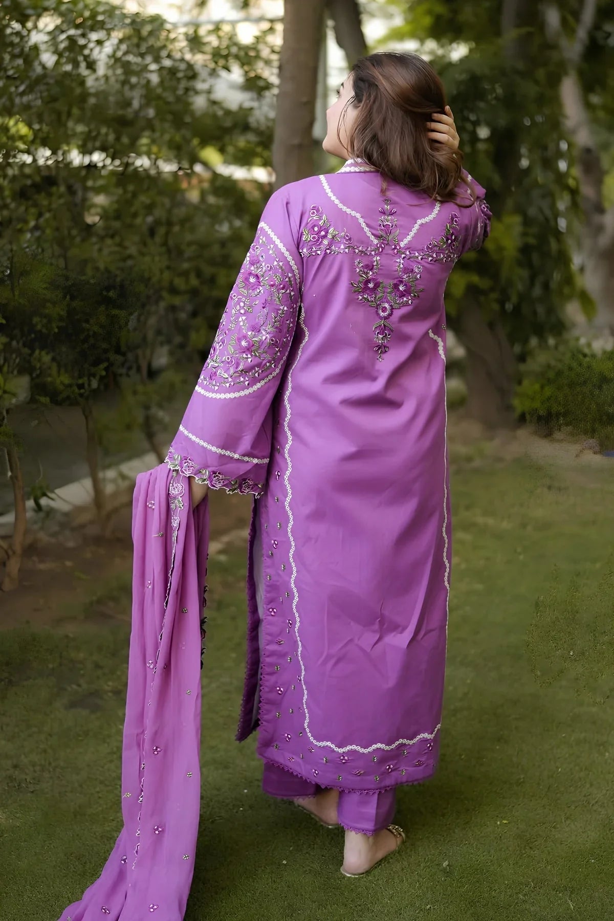MP1244 - Aneelas - Summer 3PC Lawn Embroidered Suit