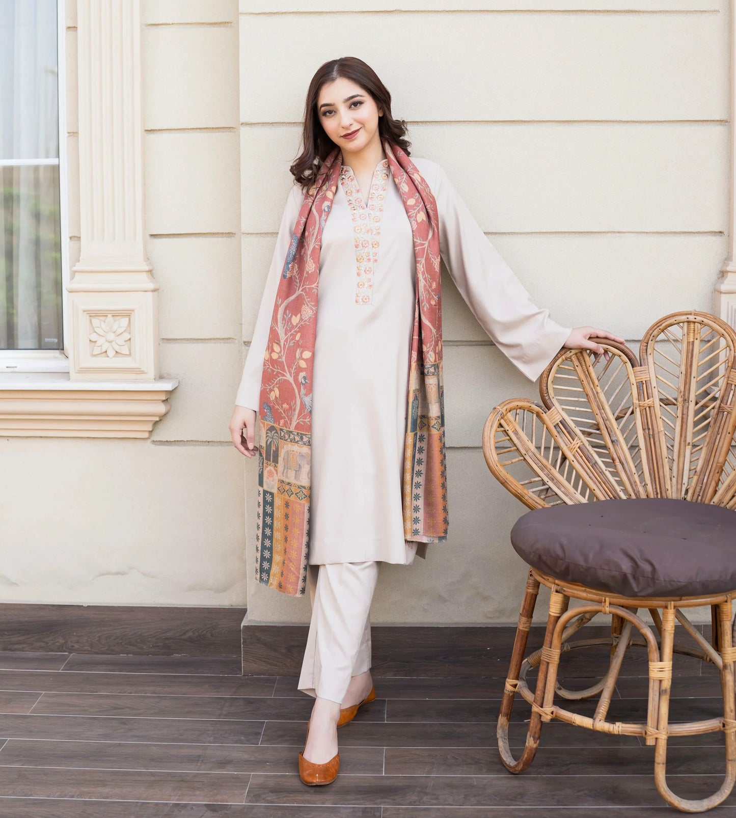 MP3355 - Asling - Winter 3PC Dhanak Embroidered Suit