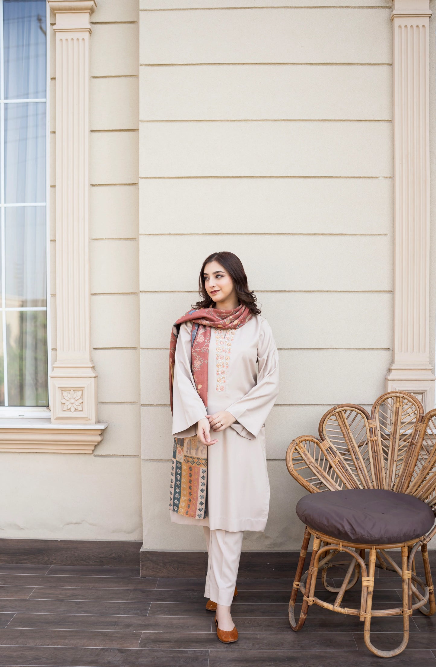 MP3355 - Asling - Winter 3PC Dhanak Embroidered Suit