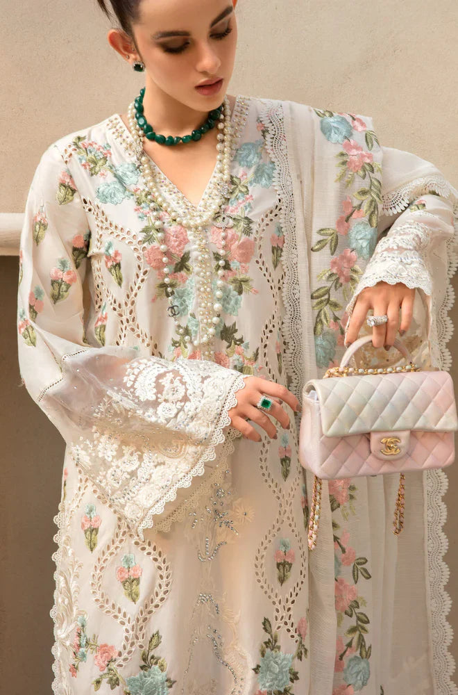 Mp1083 - Crimson - 3PC Lawn ChickenKari Embroidered Suit
