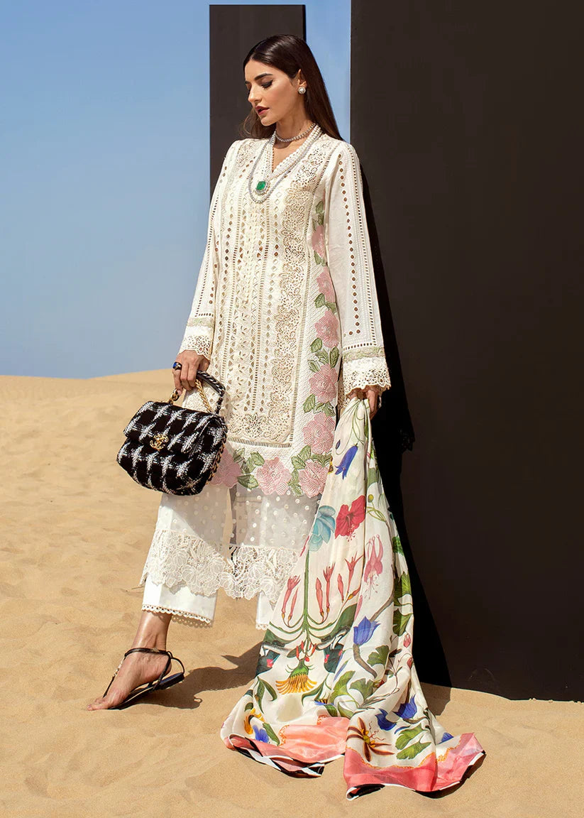 Mp1088 - Crimson - 3PC Lawn ChickenKari Embroidered Suit