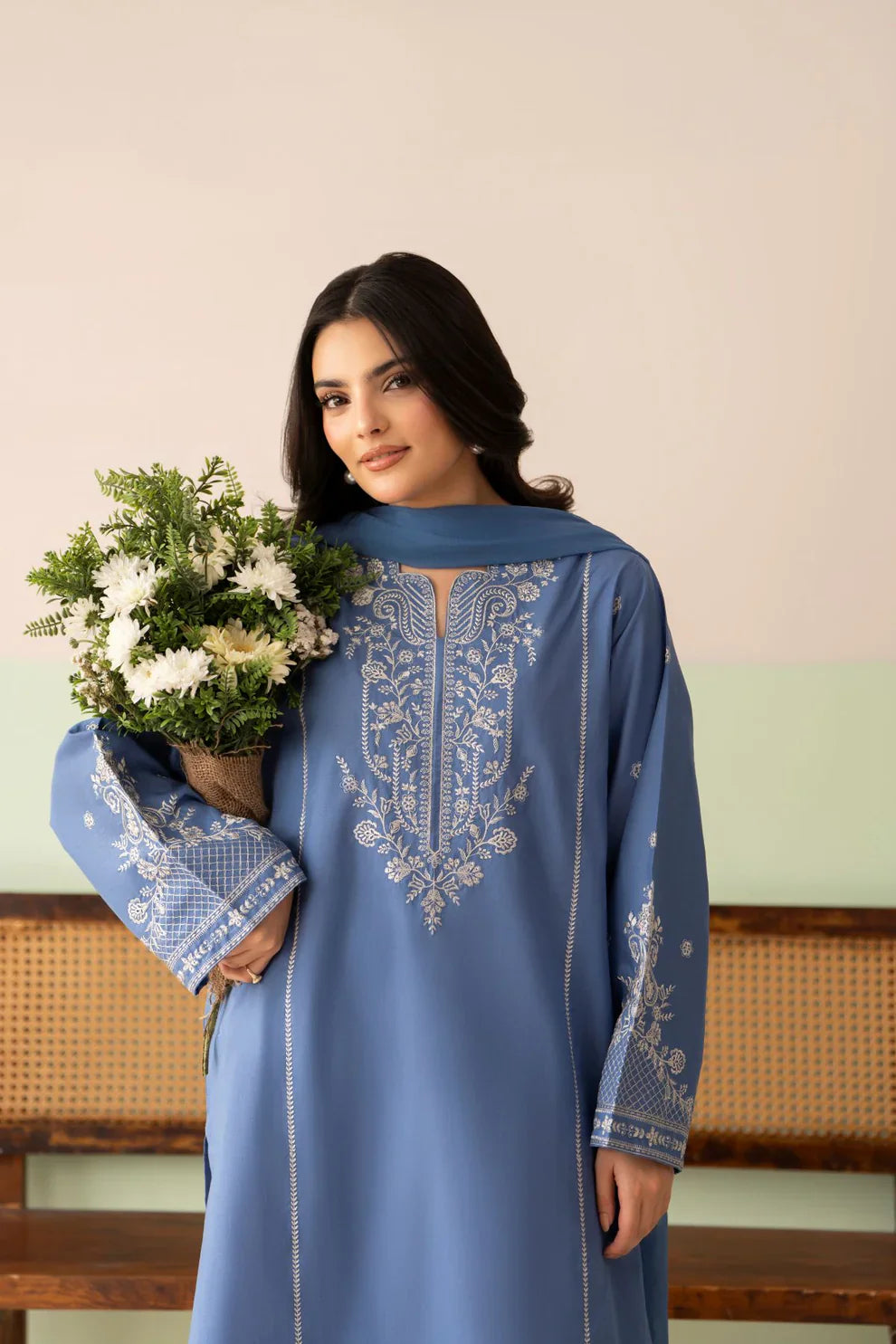 MP1206 - Cross Stitch - Summer-3PC Lawn Embroidered Suit