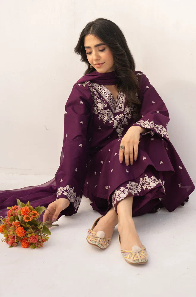 MP1112 - Dyot - Summer 3PC Lawn Embroidered Suit