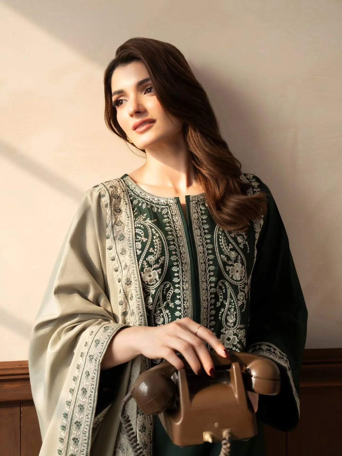 MP1333 - Lazuli - Winter 3PC Dhanak Embroidered Suit