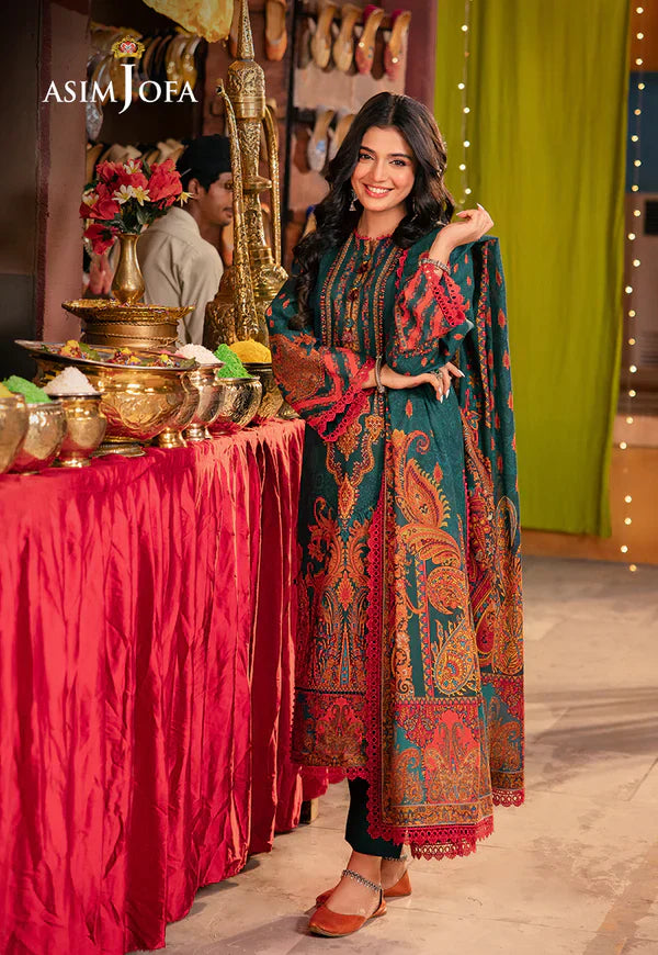 MP1142 - Asim Jofa - Summer 3PC Karandi Digital Print Dress