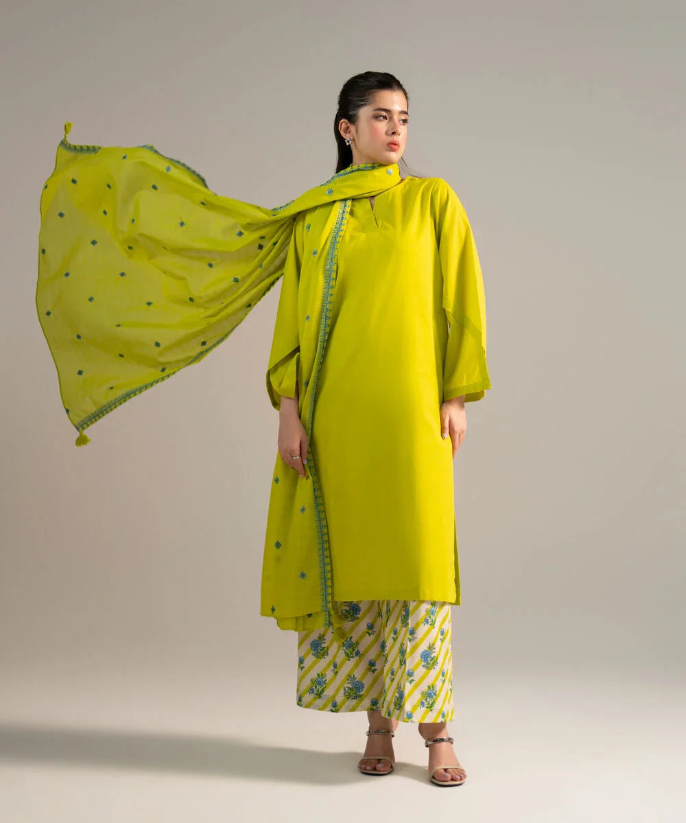 MP1232 - Sapphire - Summer - 3PC Lawn Embroidered Suit