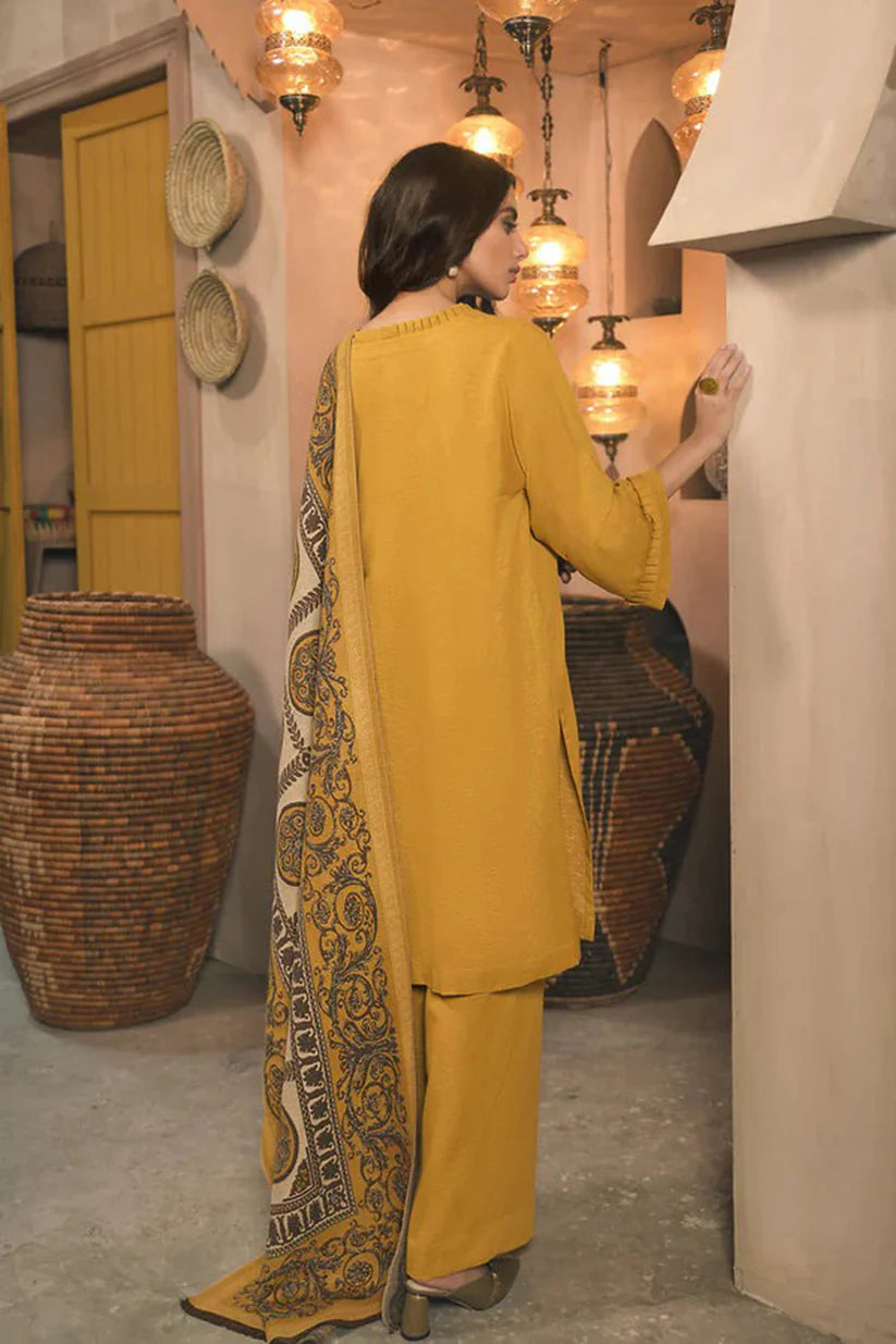 MP945-WINTER 3 Piece Dhanak Suit with digital printed wool shawll