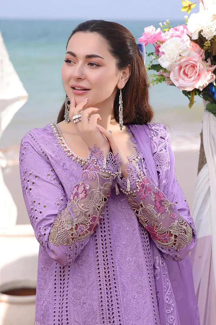 MP1079 Qalamkar - 3PC Lawn Chikenkari Embroidered Shirt - Rs.11,000.00 Rs.6,499.00