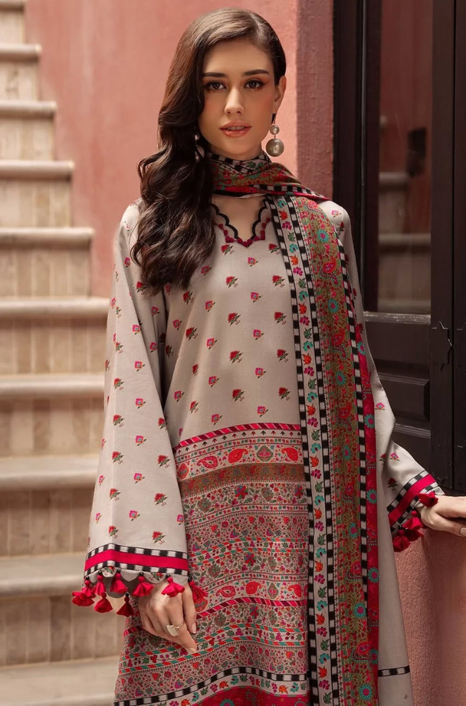 mp1213 Winter 3PC Dhanak ALL OVER Printed Suit