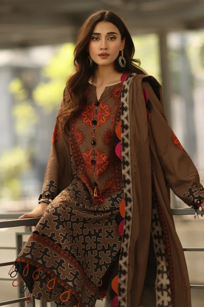 MP1221 - Charizma - Winter 3PC Karandi Digital Print Dress