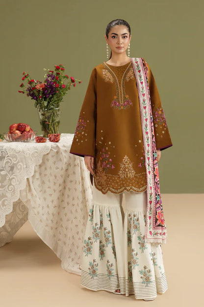 MP1212 - RajBari - Summer-3PC Lawn Embroidered Suit