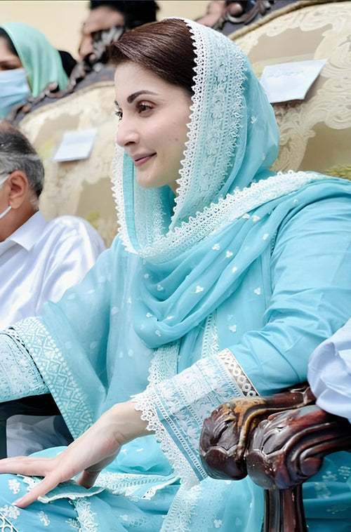 MP221-Maryam Nawaz Lawn MN-756 – 3Pcs Embroidered Lawn