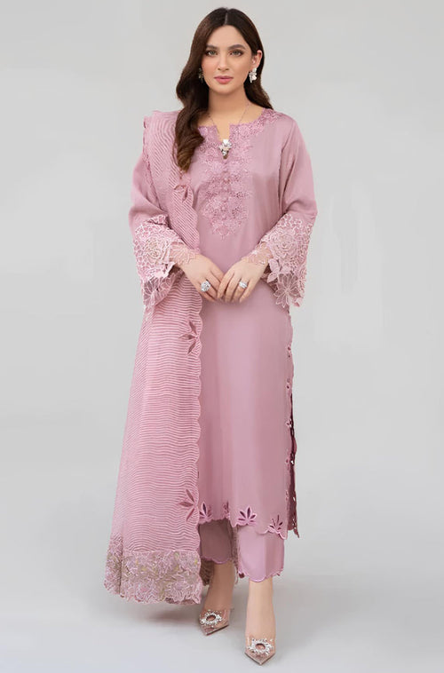 MP742-SUMMER Lawn Unstitched 3 Piece Embroidered Dress with Embroidered Organza Duppatta