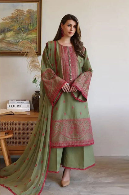 MP1002 - Bareeze 3 Piece Embroidered Lawn Suit
