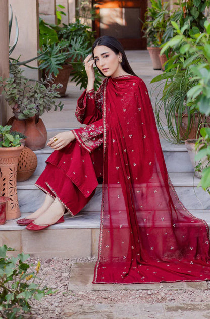 MP1202 - Summer 3PC Lawn Embroidered Suit