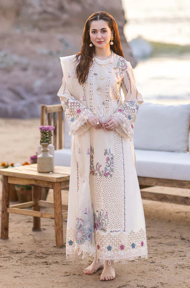 MP997 - Qalamkar 3 Piece Chickenkari Embroidered Lawn Suit
