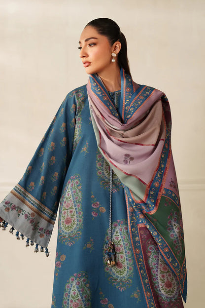 MP33139 - Baroque - Winter 3PC Karandi Digital Print Dress