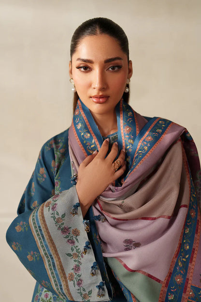 MP33139 - Baroque - Winter 3PC Karandi Digital Print Dress