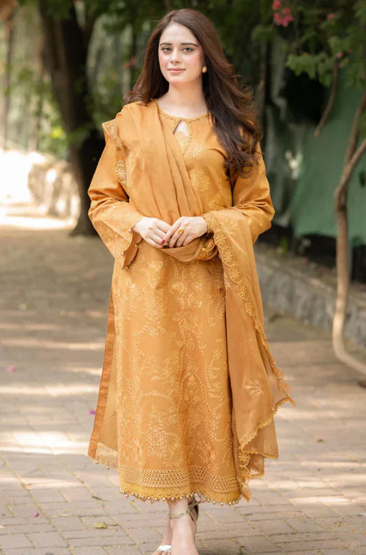 MP1061 - Bareeze 3PC Lawn Embroidered Suit