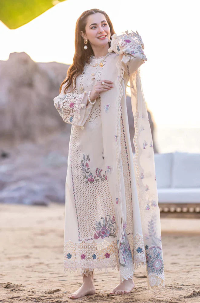 MP997 - Qalamkar 3 Piece Chickenkari Embroidered Lawn Suit