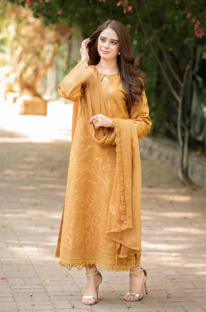 MP1061 - Bareeze 3PC Lawn Embroidered Suit