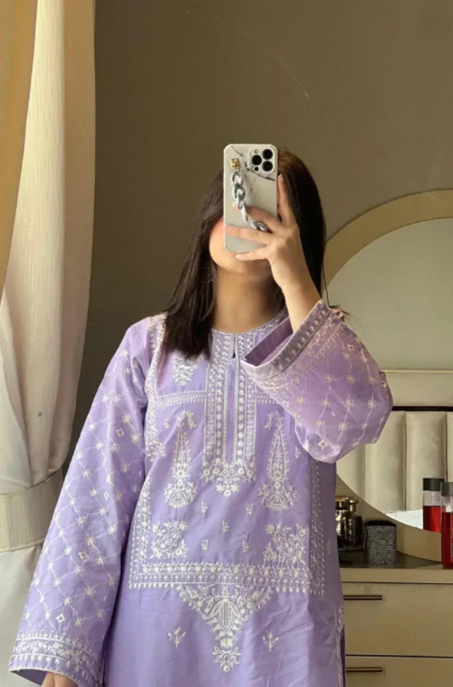 MP1029 - Lajwanti Summer Embroidered Lawn 2pc