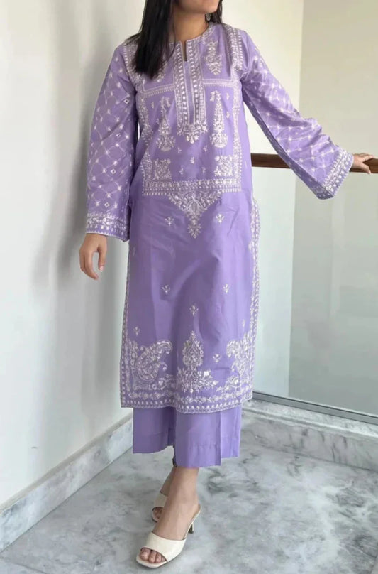 MP1029 - Lajwanti Summer Embroidered Lawn 2pc