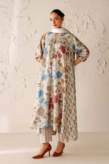 MP33140 - Baroque - Winter 3PC Karandi Digital Print Dress