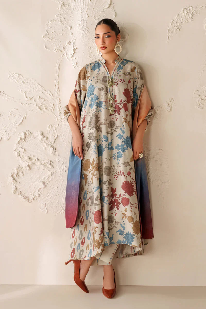 MP33140 - Baroque - Winter 3PC Karandi Digital Print Dress