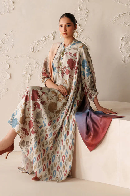 MP33140 - Baroque - Winter 3PC Karandi Digital Print Dress