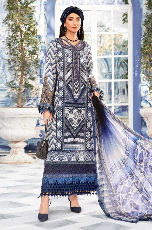 MP793-3 Piece Unstitched Digital Printed Airjet Lawn Suit