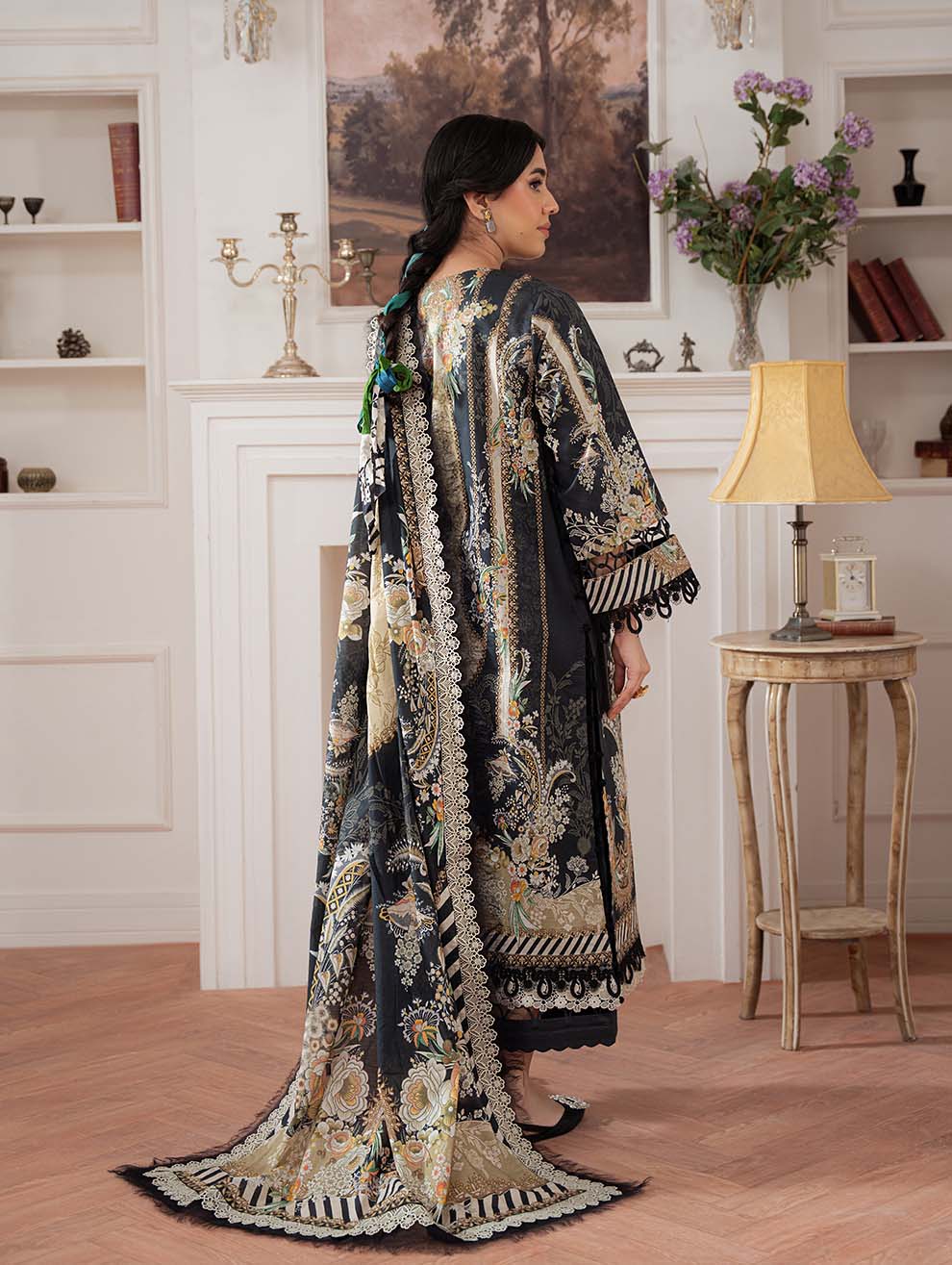 KP1219 - Summer 3PC Lawn Digital Print Dress