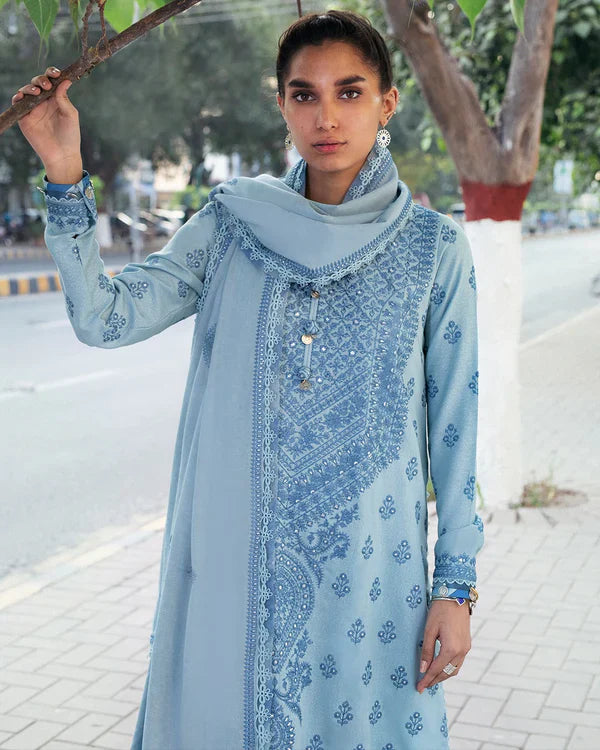 MP774-SUMMER 3PC Lawn Embroidered Shirt With Chiffon Embroidered Dupatta