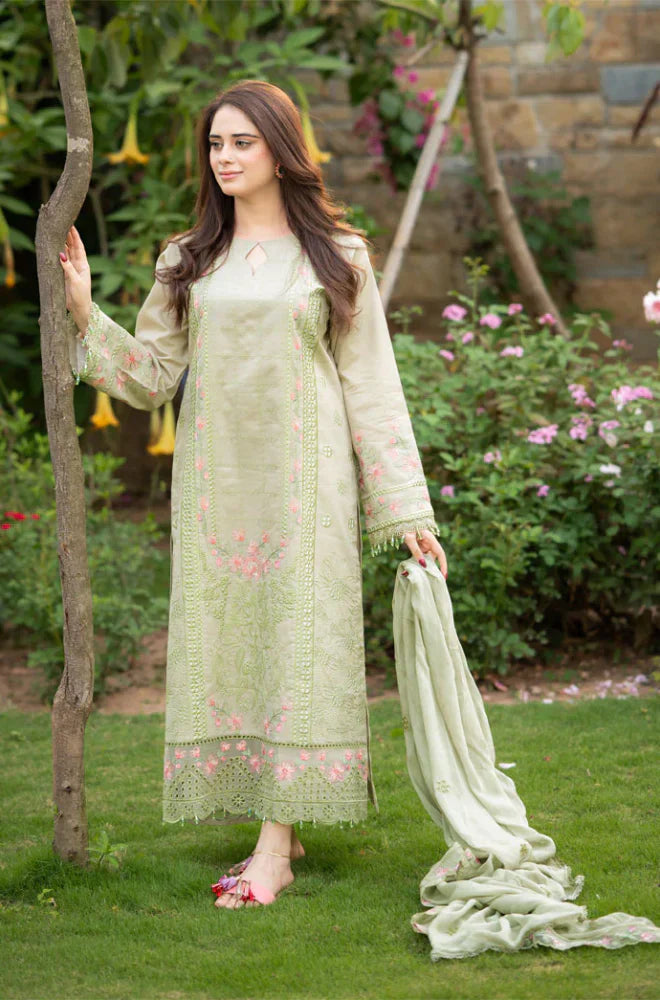 MP1062 -  Bareeze  3PC Lawn Embroidered Suit