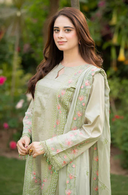 MP1062 -  Bareeze  3PC Lawn Embroidered Suit
