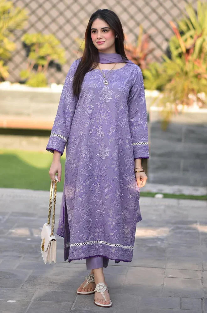 MP1020 - Breeze 3PC Lawn Embroidered Suit