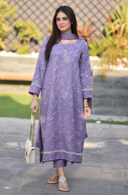 MP1020 - Breeze 3PC Lawn Embroidered Suit