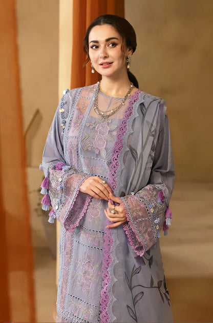MP1063 - Saira Rizwan  3PC Lawn Chickenkari Embroidered Suit