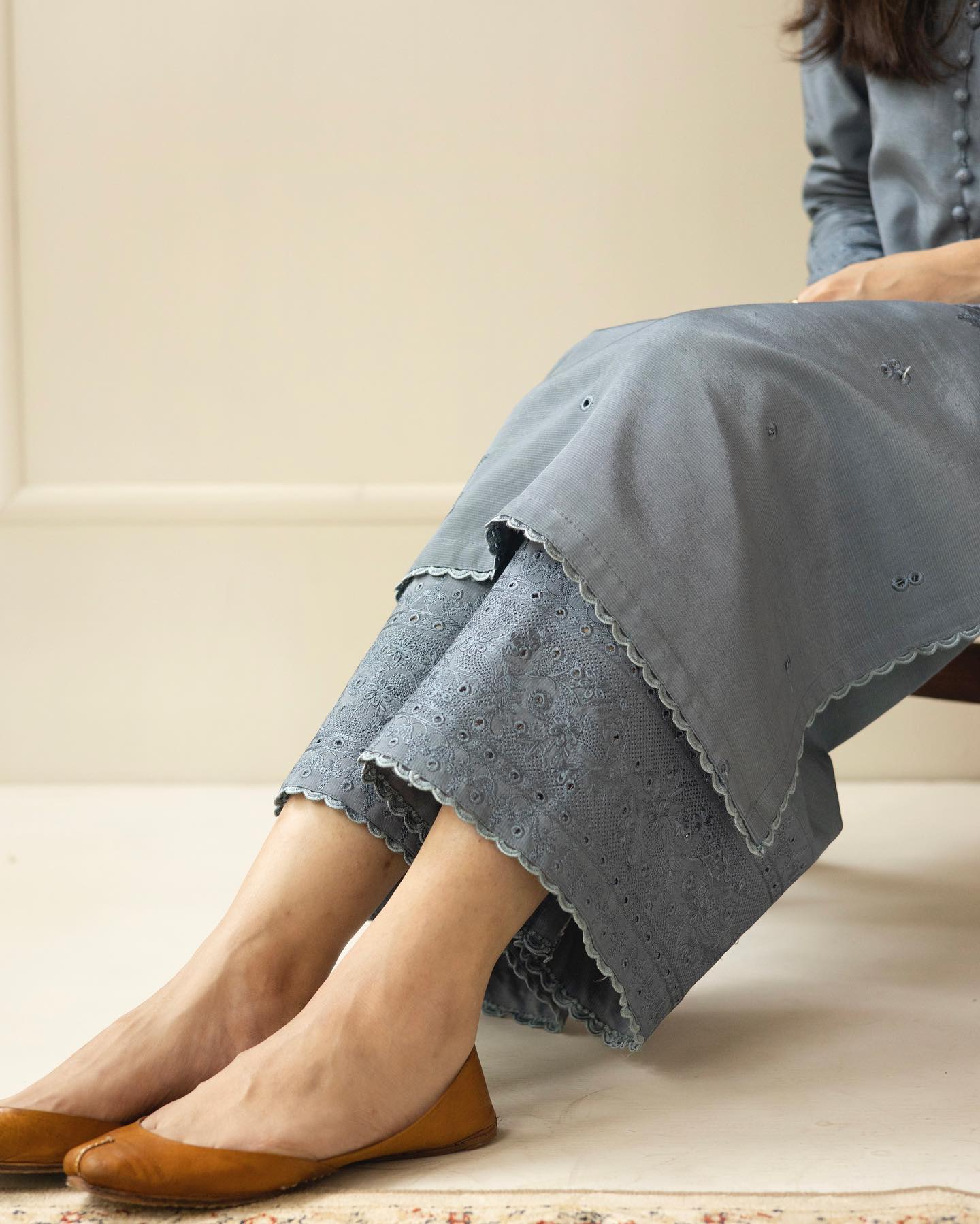 MP730-SUMMER 3PC Lawn Embroidered Shirt With Organza Embroidered Dupatta