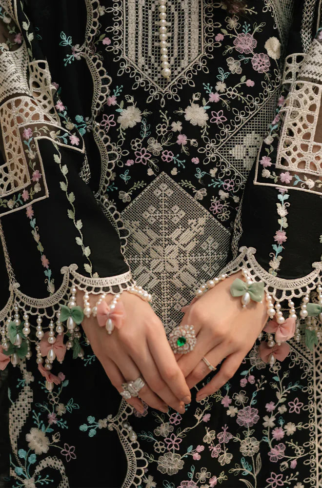 MP1128 - BIN ILYAS - Summer 3PC Lawn Chikankri Embroidered Suit