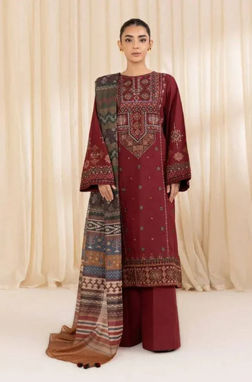 MP1017 - Sapphire 3PC Lawn Embroidered Suit