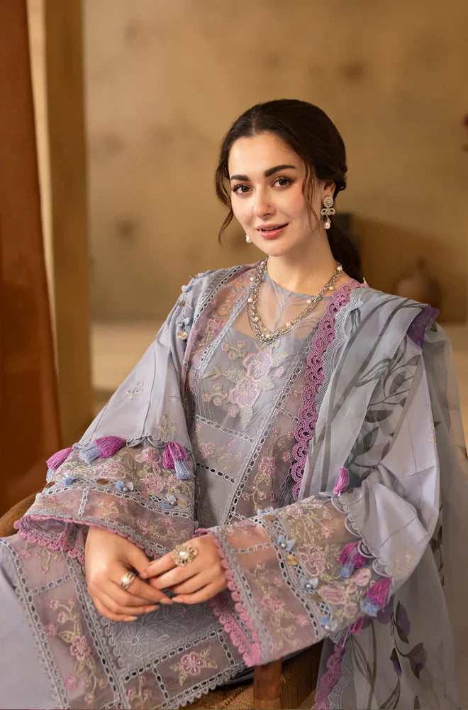 MP1063 - Saira Rizwan  3PC Lawn Chickenkari Embroidered Suit