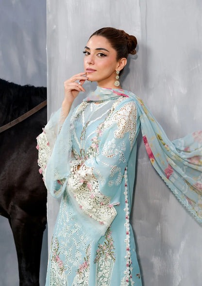 MP1127 - Summer 3PC Lawn Chikenkari Embroidered Shirt