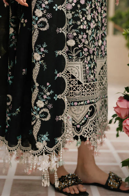 MP1128 - BIN ILYAS - Summer 3PC Lawn Chikankri Embroidered Suit