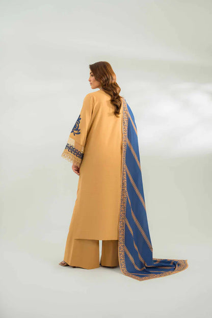 MP751-SUMMER 3PC Lawn Embroidered Shirt With Chiffon Embroidered Dupatta