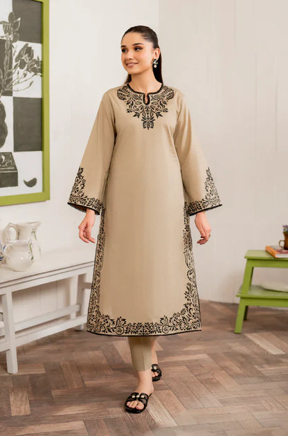 MP913-WINTER 3PC Dhannak Embroidered suit with Printed Shawll