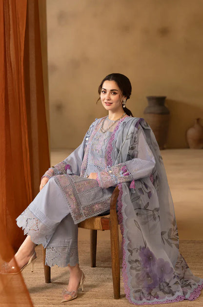 MP1063 - Saira Rizwan  3PC Lawn Chickenkari Embroidered Suit